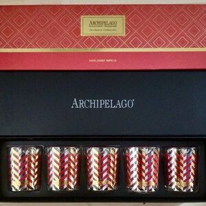 Archipelago Holiday Spice 5 Piece Votive Gift set with gift box NWT